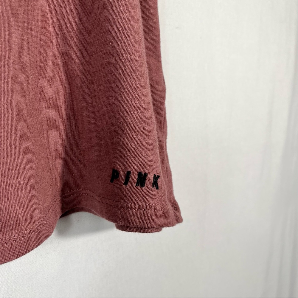 PINK VS Mauve Pink Sleeveless Relaxed Boxy Fit Athleisure Tank Top Small S Gym - Picture 2 of 4
